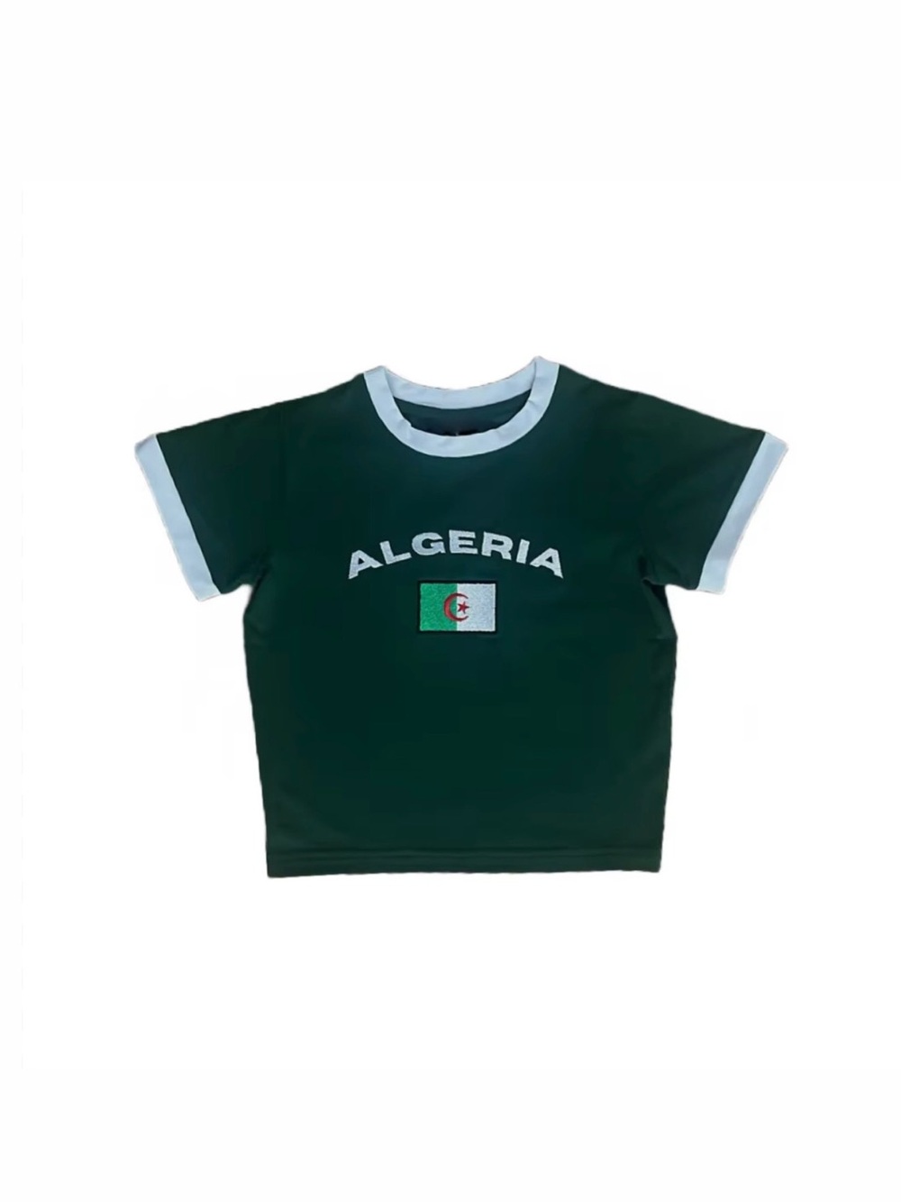 Algeria Green & White Crop Top - Size Small - Never Worn
